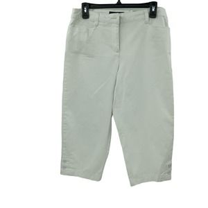 Womens Karen Scott White 8P Comfor‎ Capri (A92)